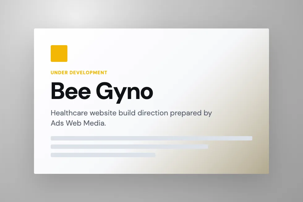 Bee Gyno under-development website preview